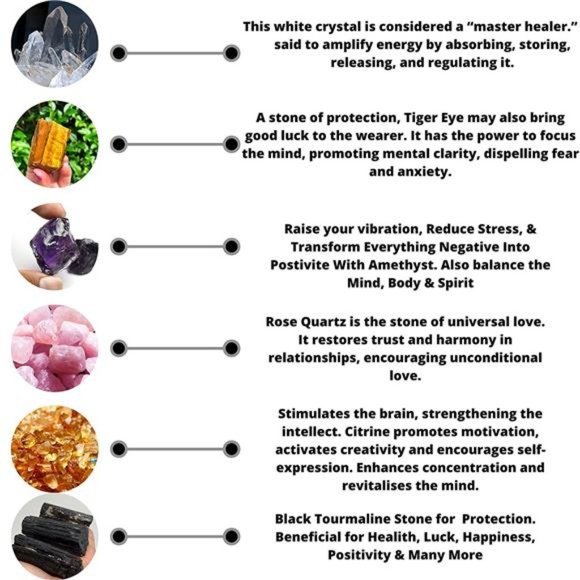 Healing Crystal Wand Set of 6 Orgonite – Includes 3” Amethyst Crystal - Picture 6 of 16